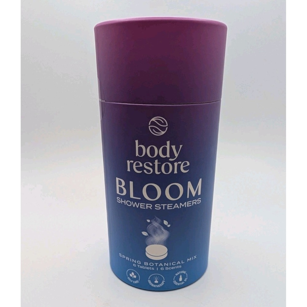 Body Restore Bloom Shower Steamers Spring Botanicals Scents 6 Tablets 5.3 oz New